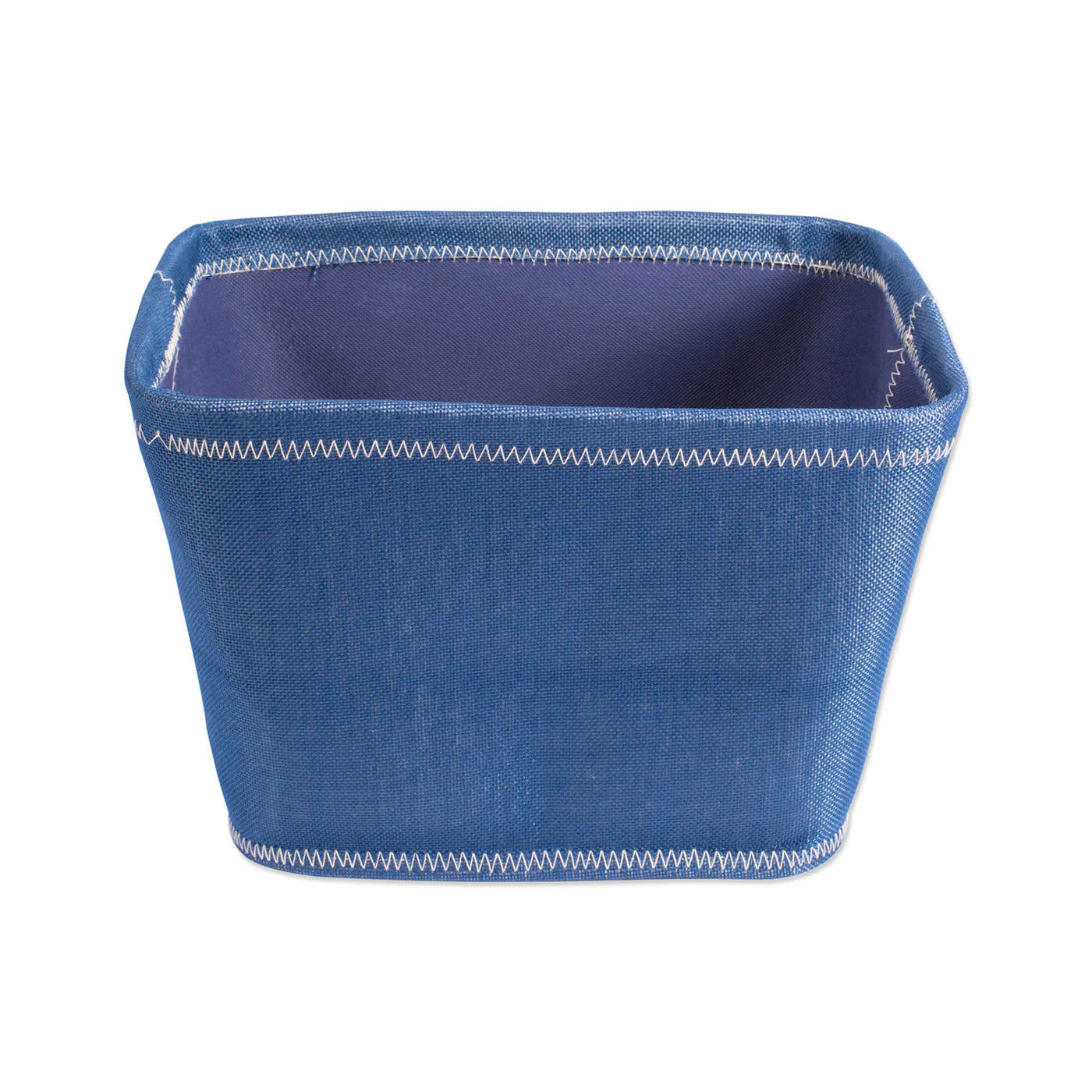 Poly Bin Zig-Zag Stitch Variegated Blue Trapezoid 12X10X8 Set/2