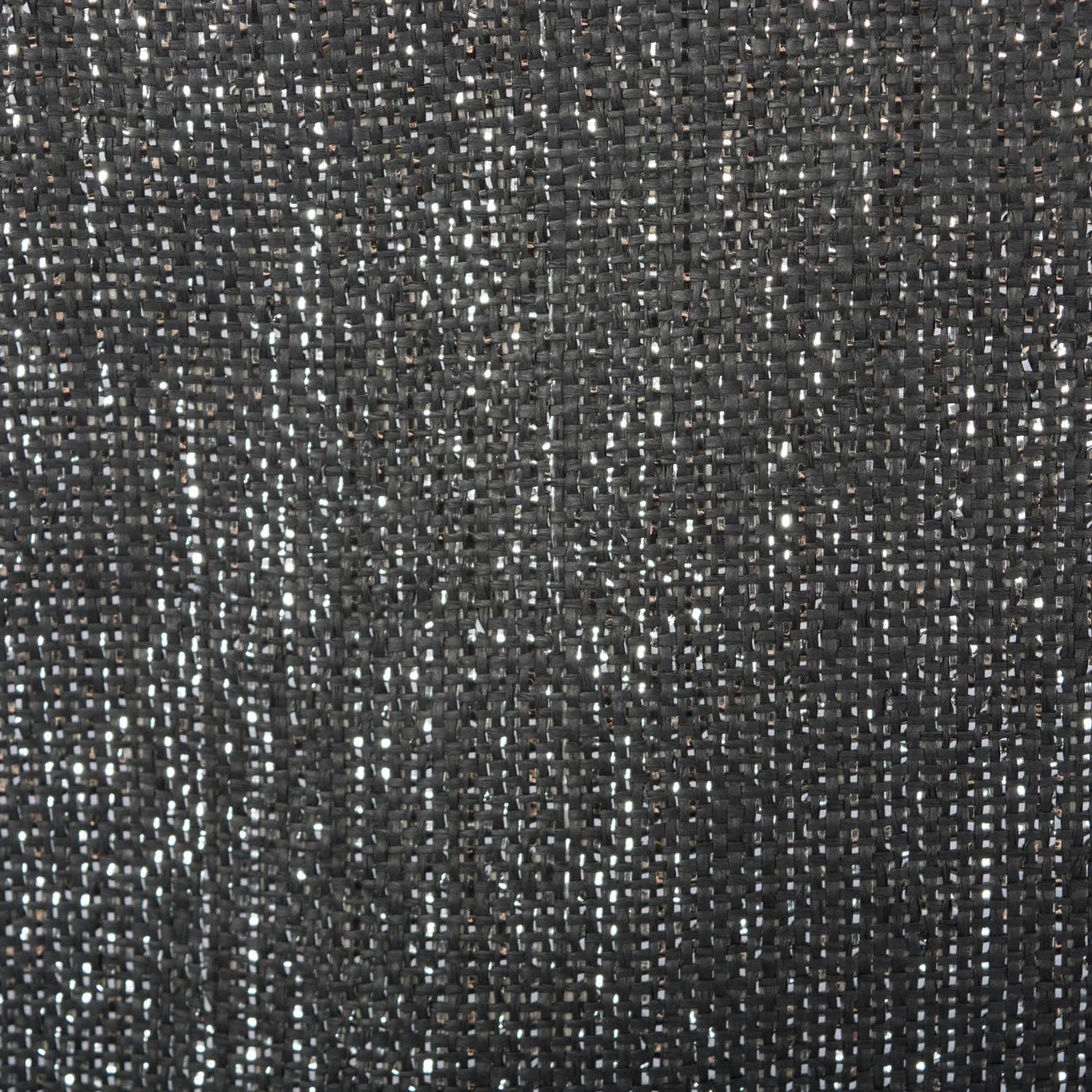 Paper Bin Lurex Black/Silver Rectangle Small 11X10X9