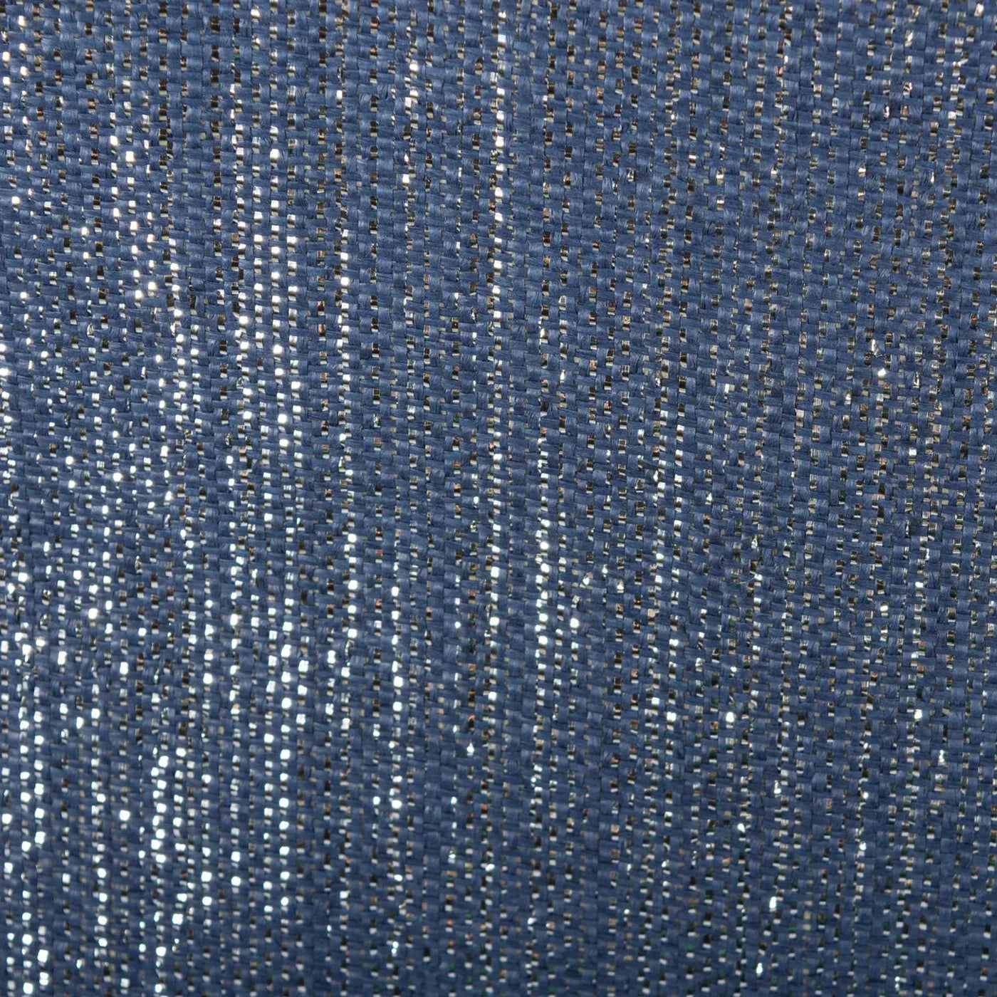 Paper Bin Lurex Nautical Blue/Silver Rectangle Large 17X12X12