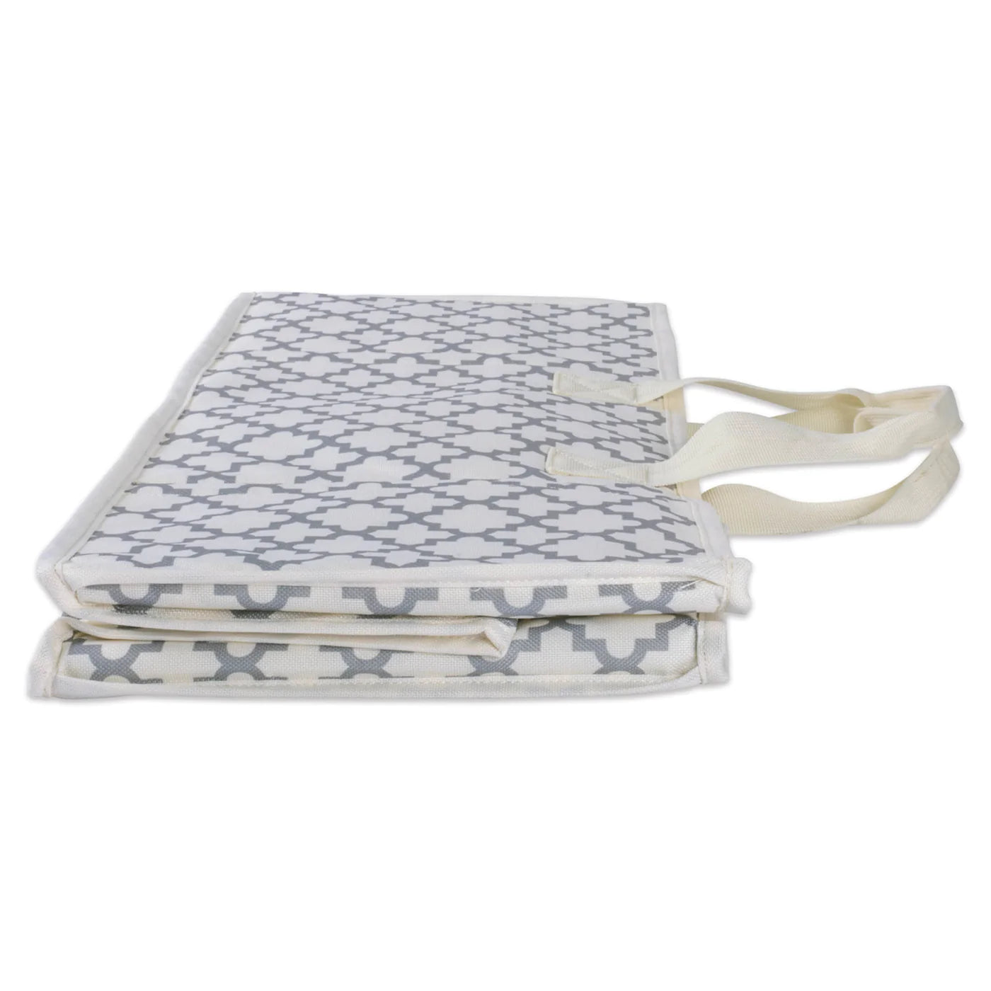 Polyester Storage Lattice Gray Rectangle All Purpose 21X13.7X9