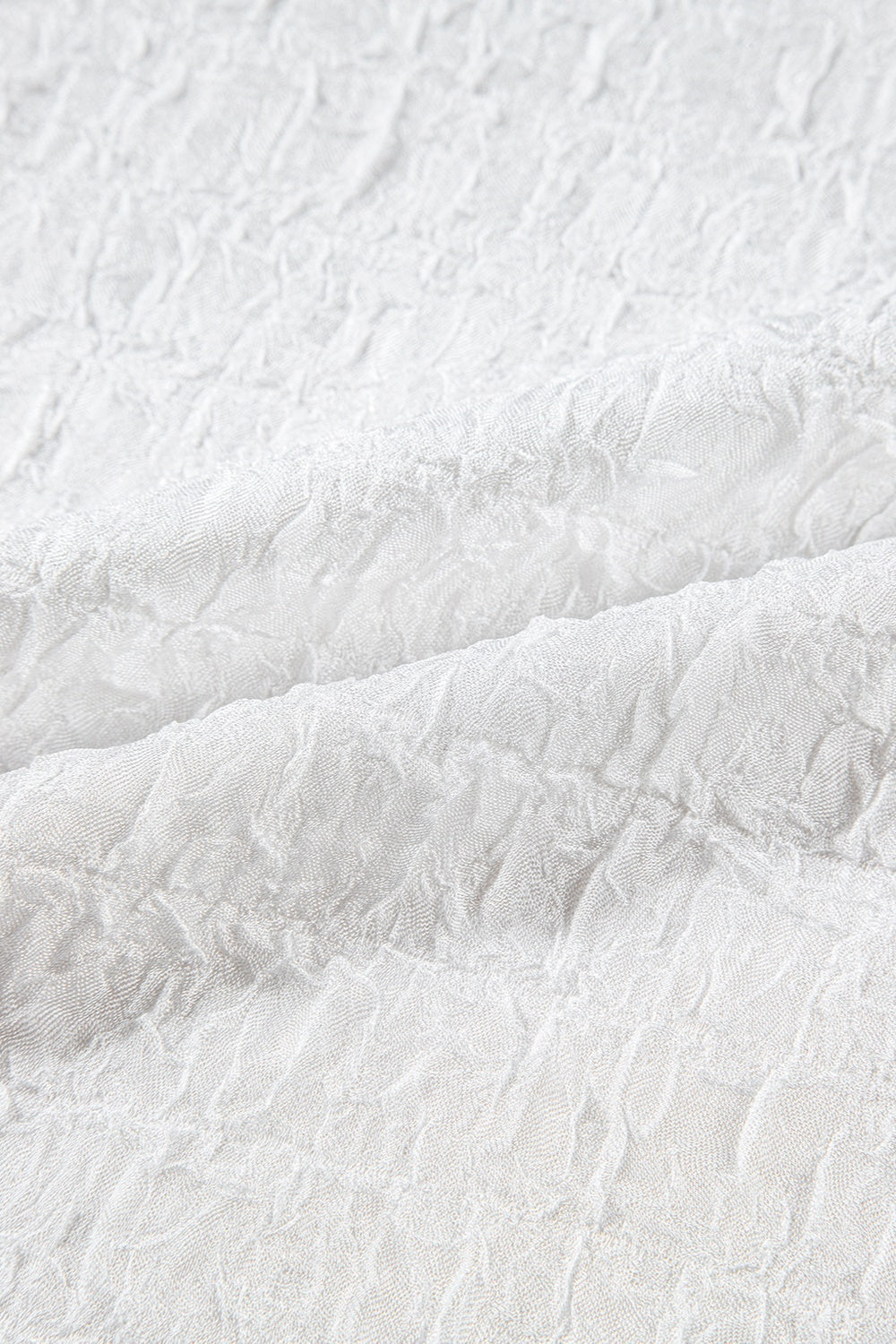 Sequin Flower Mock Neck Half Sleeve Blouse