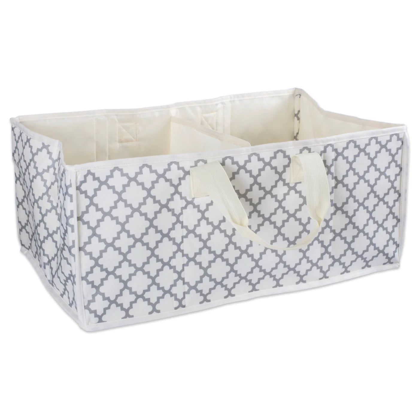 Polyester Storage Lattice Gray Rectangle All Purpose 21X13.7X9