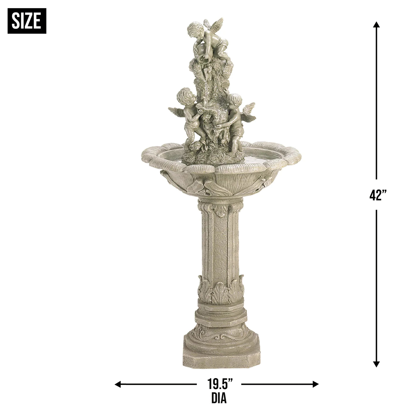 Playful Cherubs Fountain (Incl. Pump)