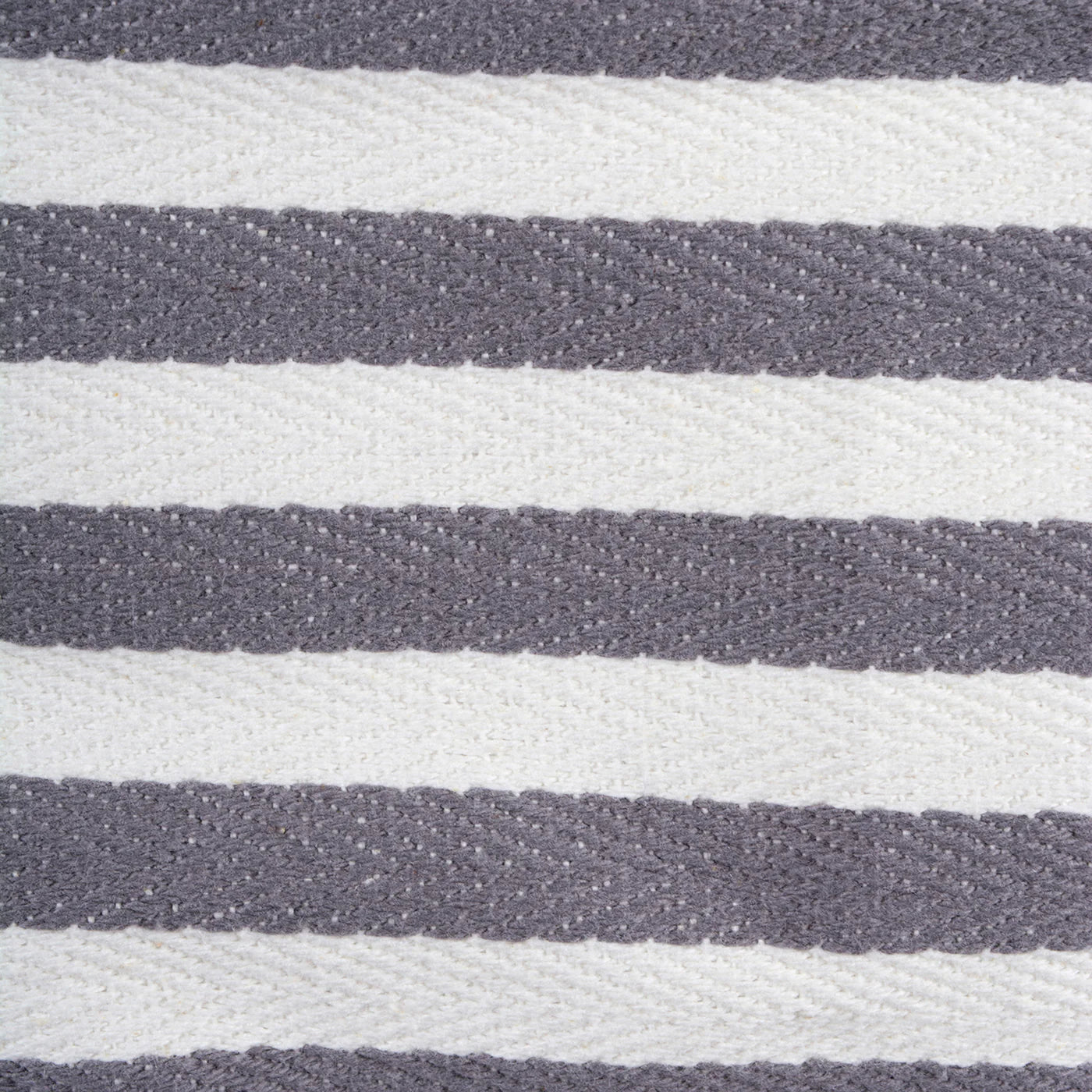 Pe Coated Herringbone Woven Cotton Laundry Bin Stripe Gray Rectangle Medium 14X9X8 Set/2