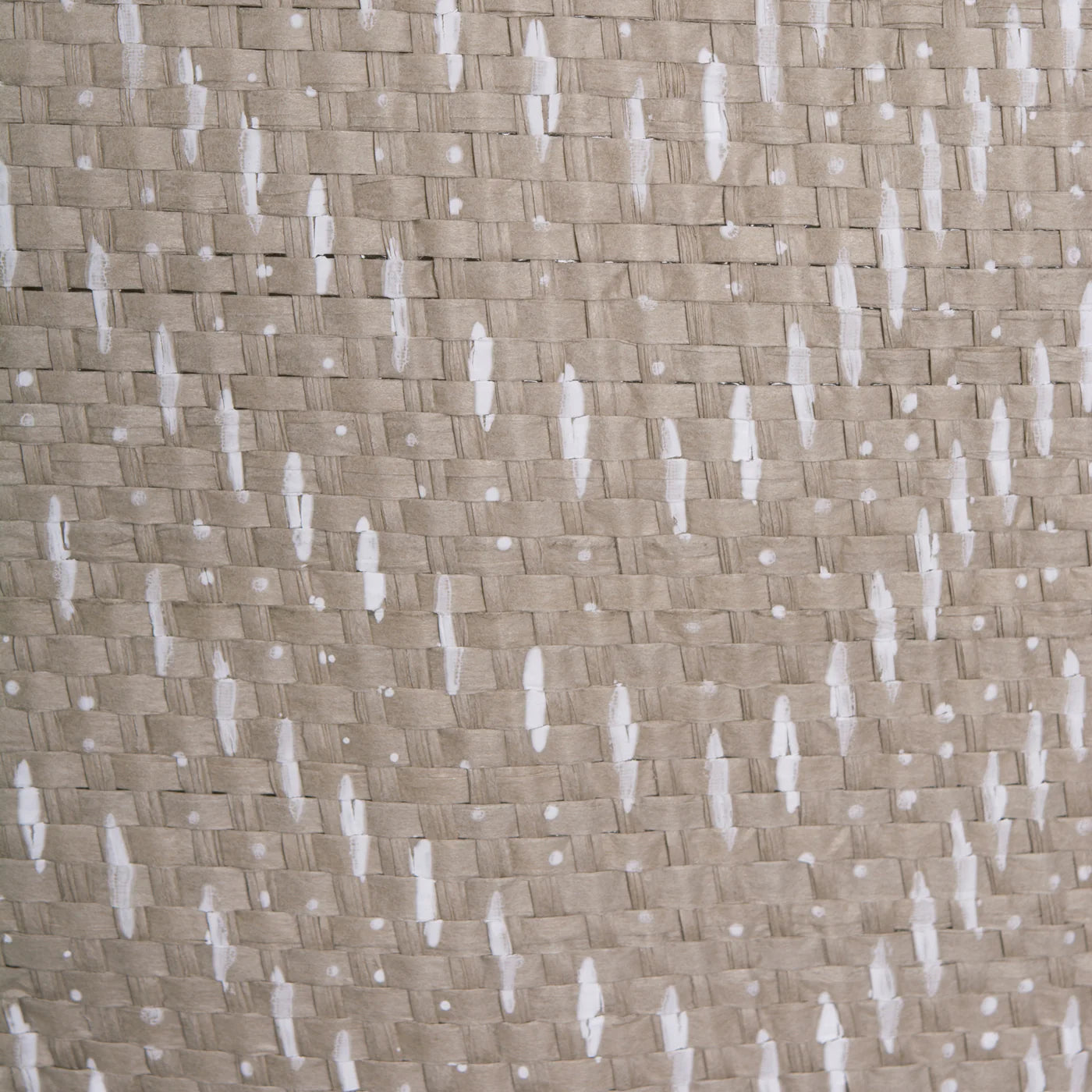 Pe Coated Woven Paper Laundry Bin Tribal Chevron Stone/Cream Rectangle Large 16X12.5X9.5 Set/2
