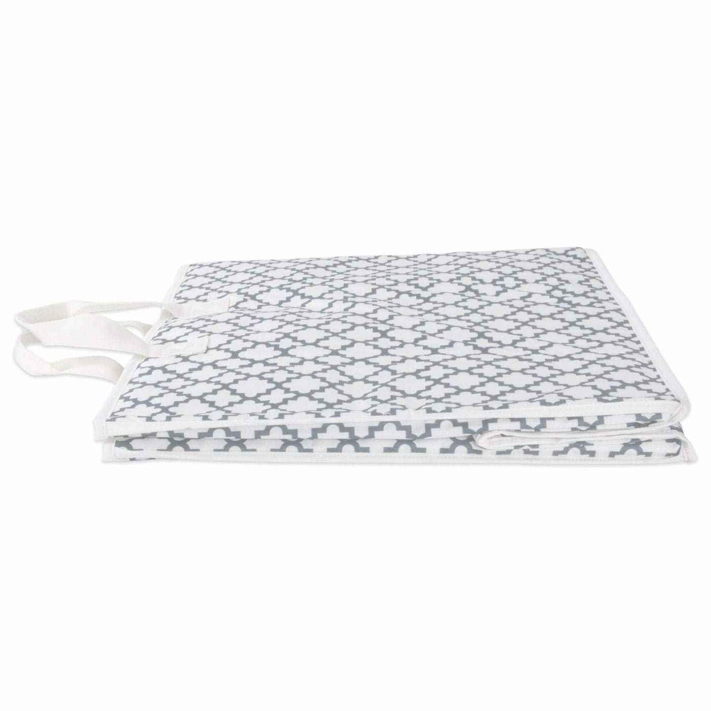 Polyester Storage Lattice Gray Rectangle All Purpose 21X13.7X17