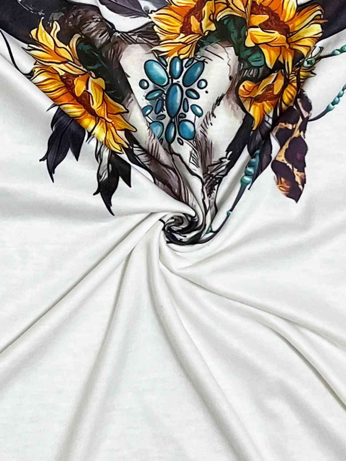 Plus Size Graphic Raglan Sleeve Sweatshirt