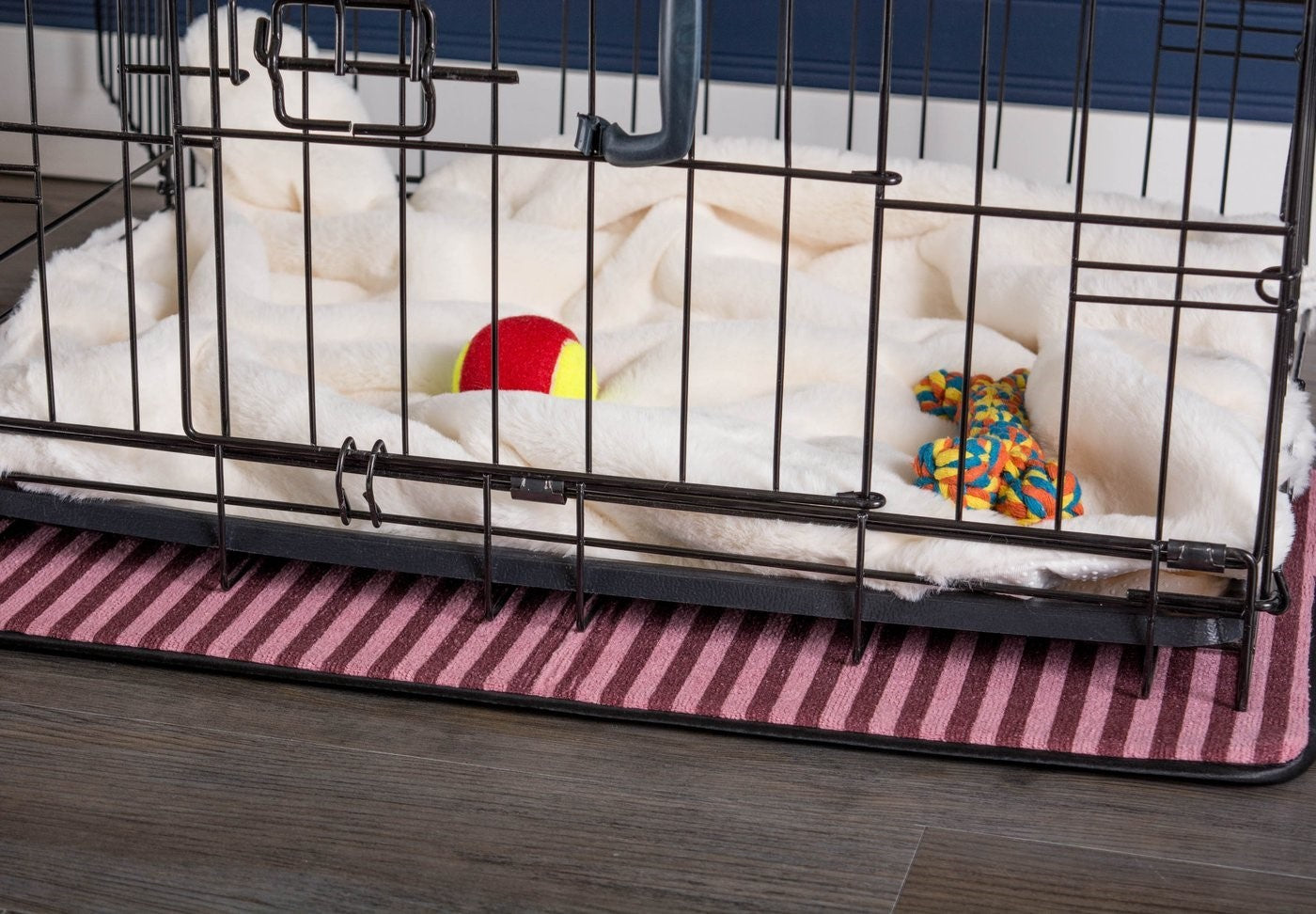 Cage Liner Faux Fur Cranberry Lg