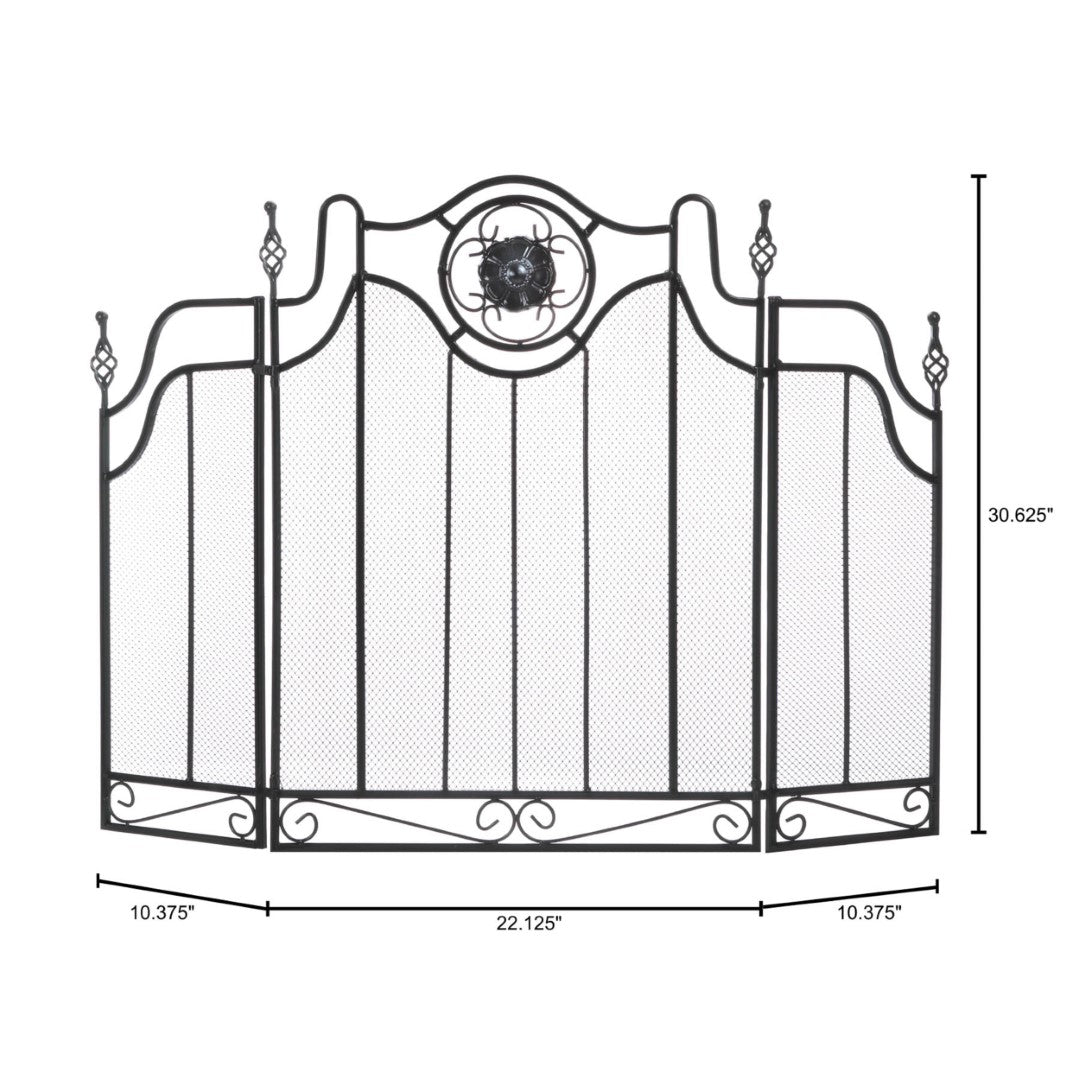 Tuscan-Design Fireplace Screen