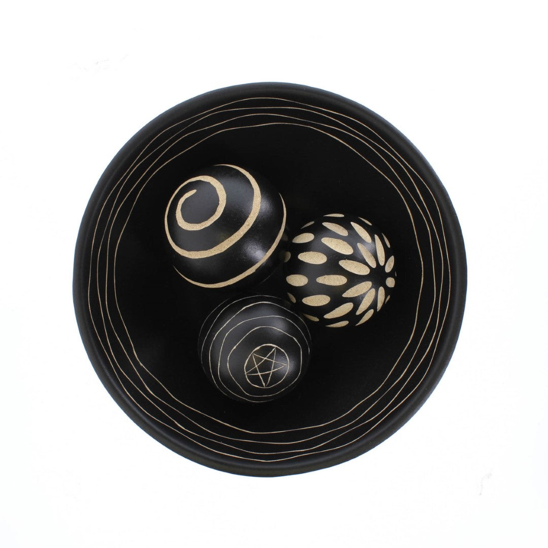 Artisan Deco Bowl And Balls