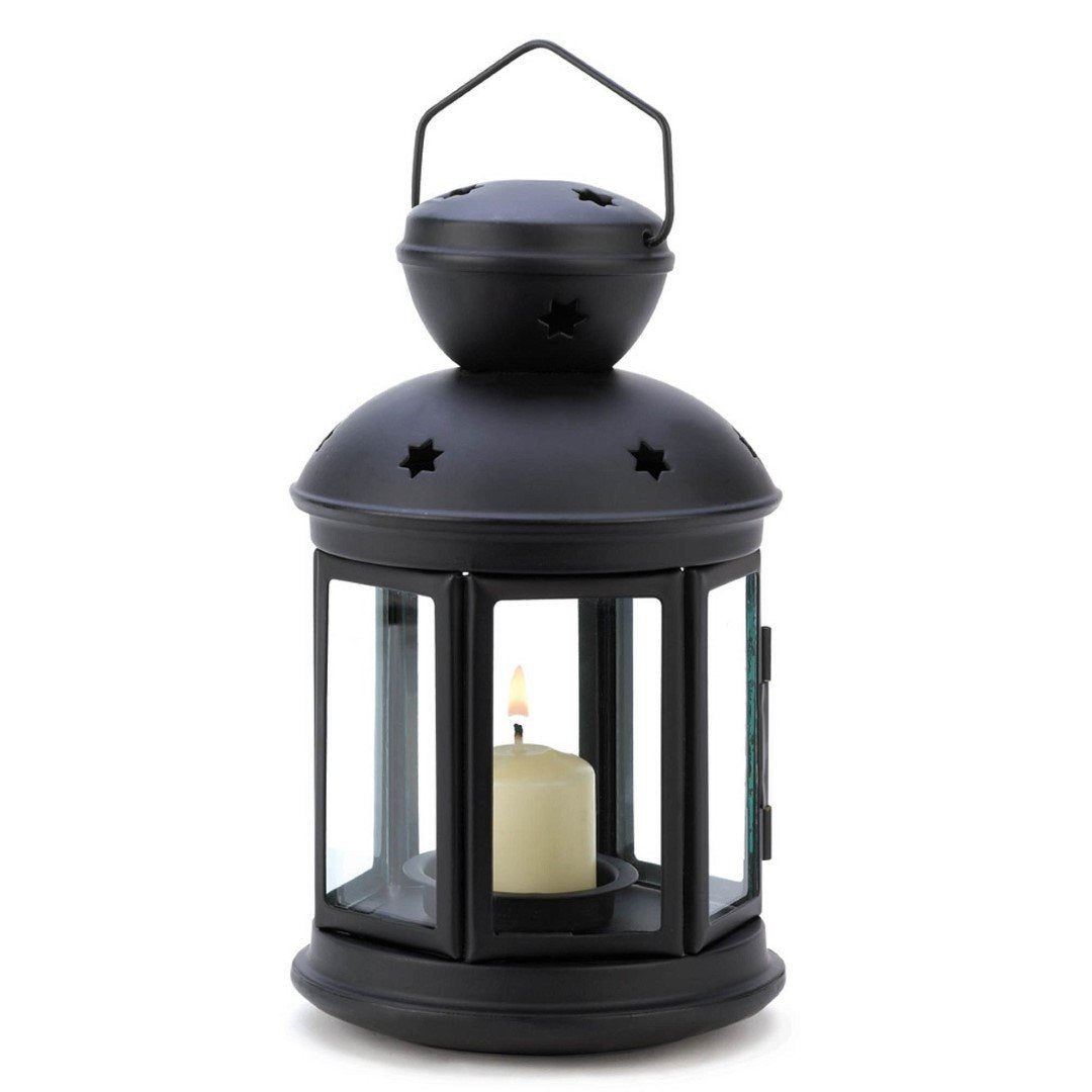 Black Colonial Candle Lamp