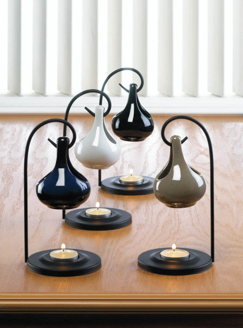 Black Tear Drop Oil Warmer