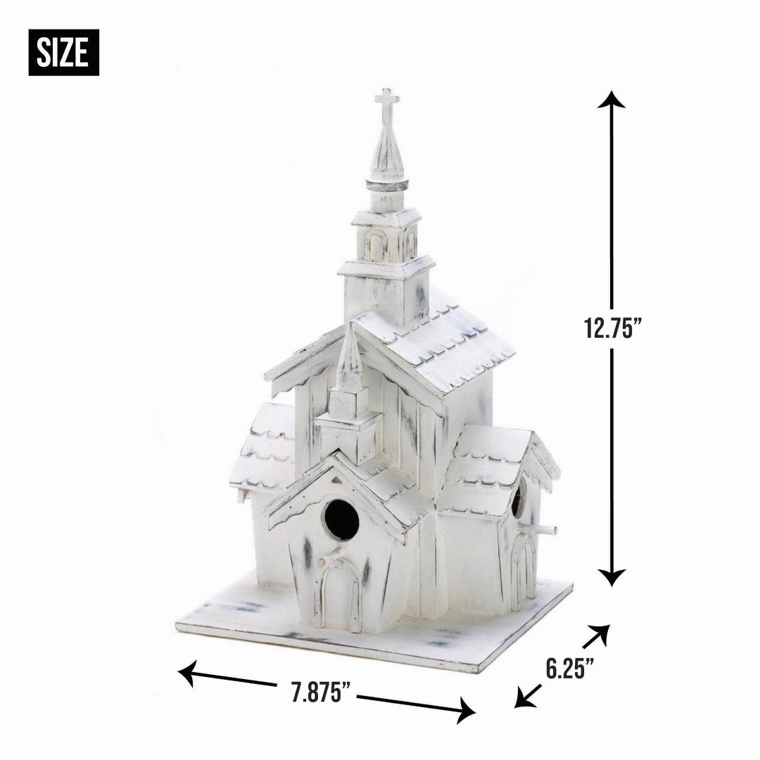 Little White Chapel Birdhouse