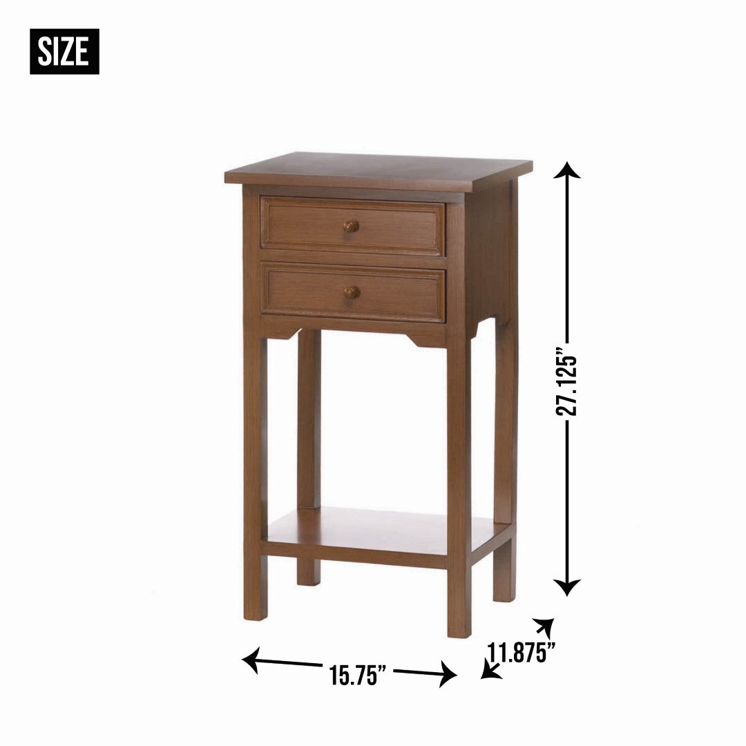 Natural Wooden Side Table