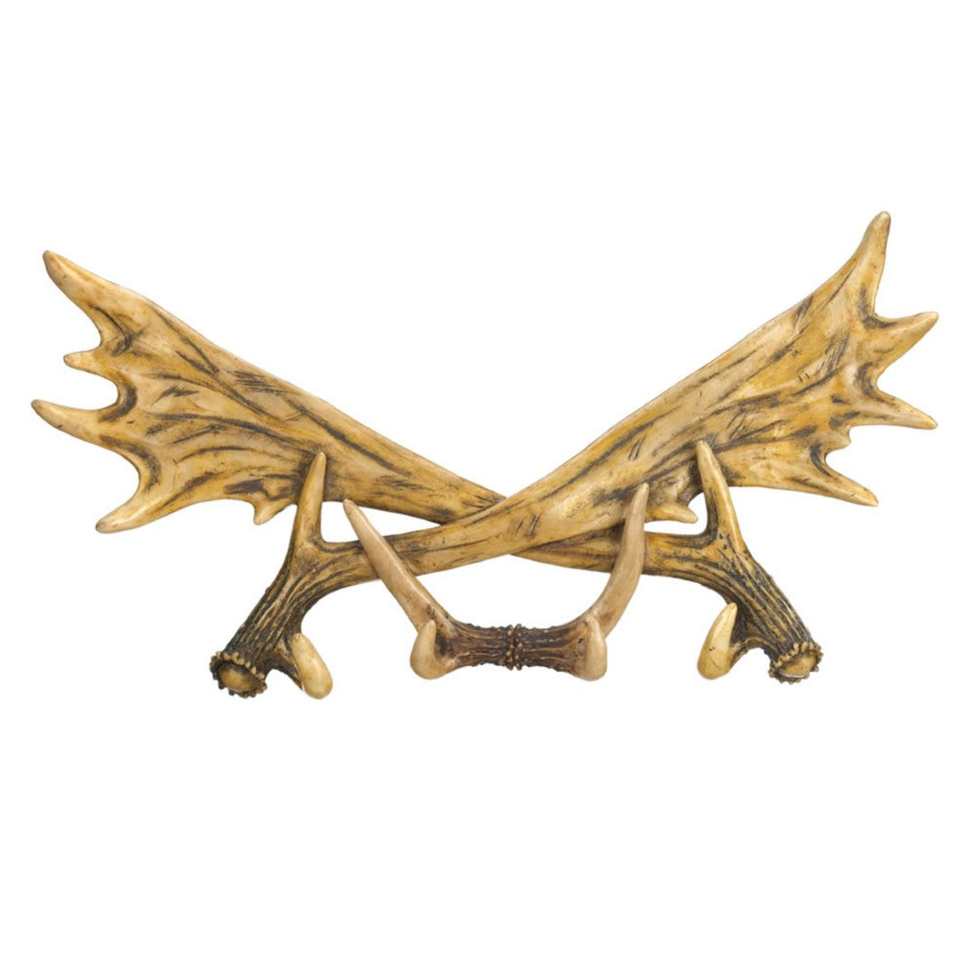 Antler Wall Hooks Plaque