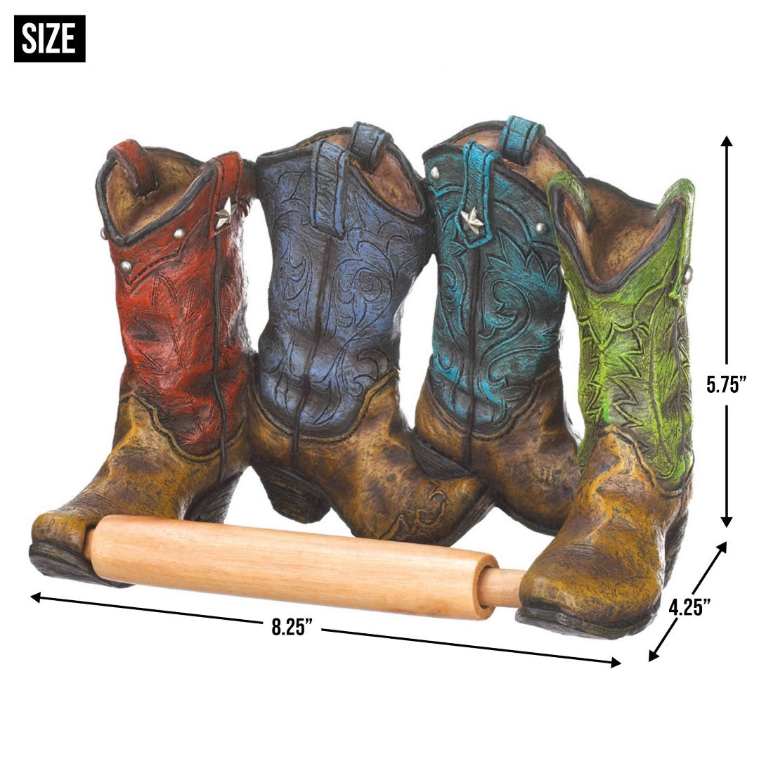 Cowboy Boots Toilet Paper Holder