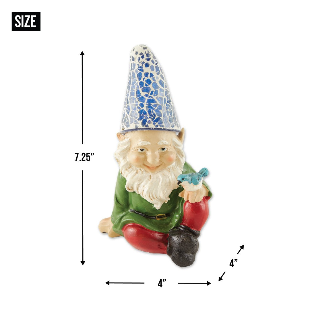 Cheery Gnome Solar Statue