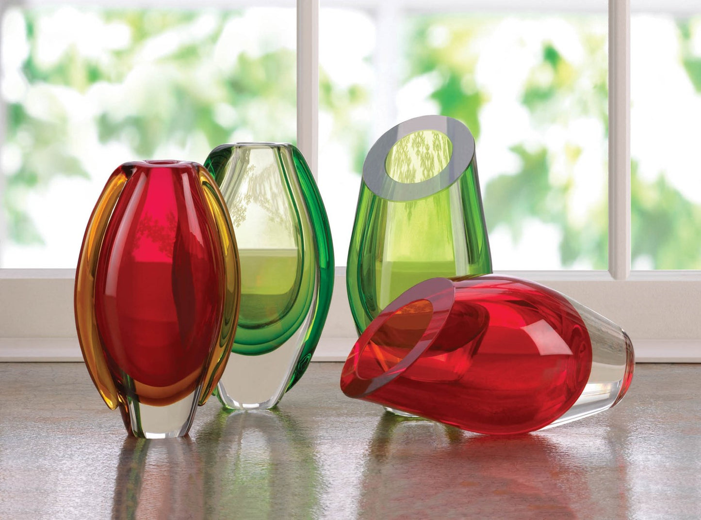 Emerald Art Glass Vase