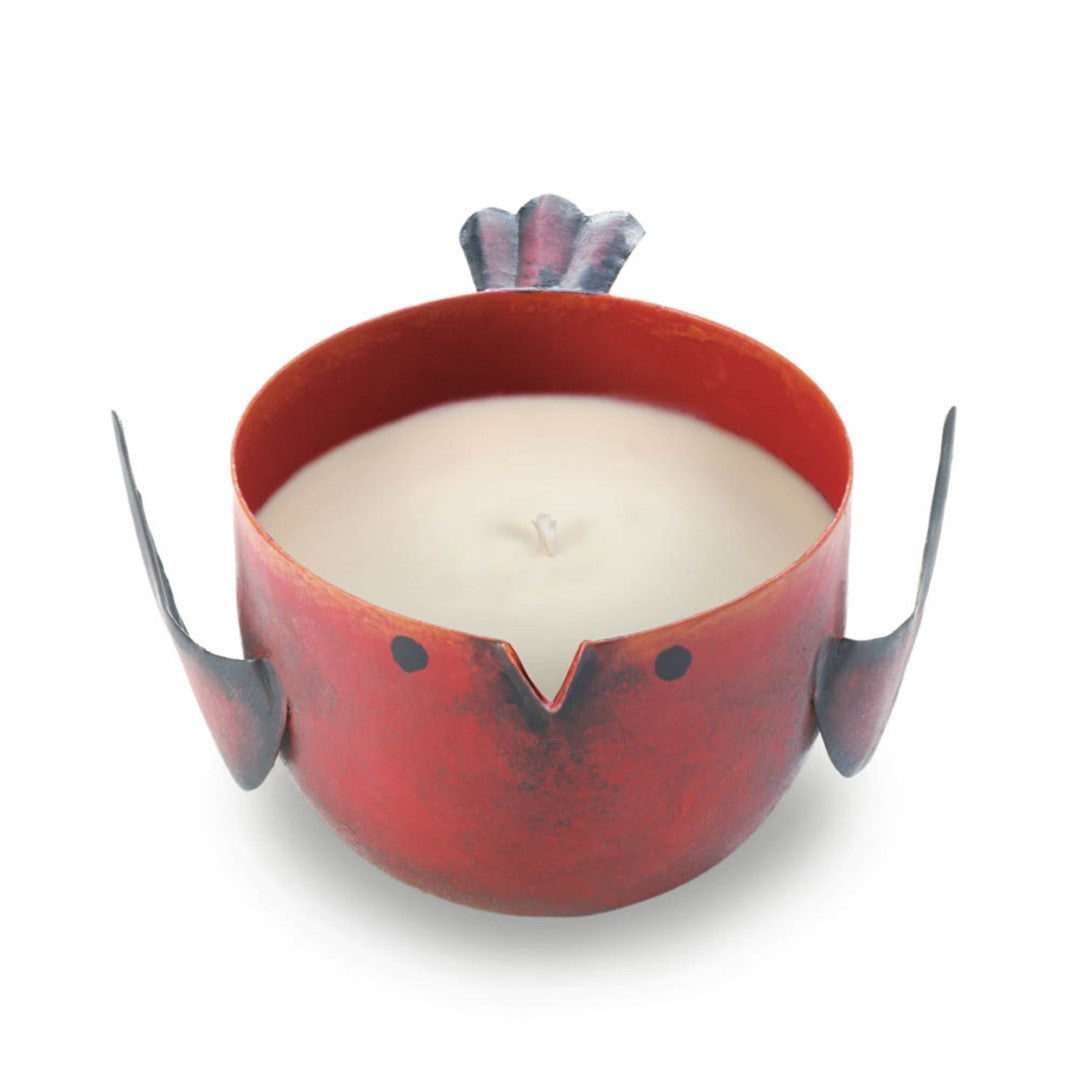 Red Apple Birdie Candle