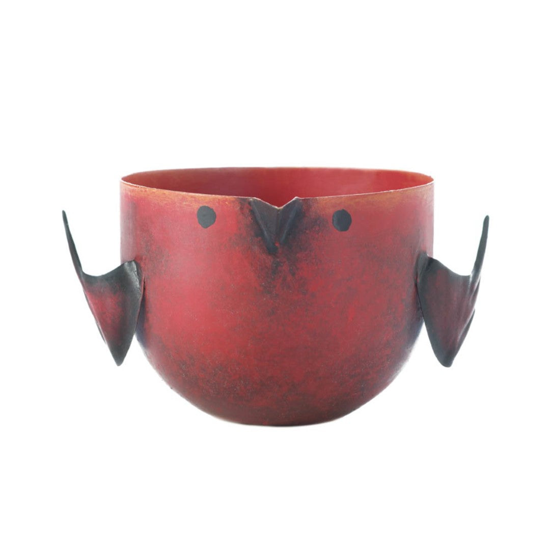 Red Apple Birdie Candle