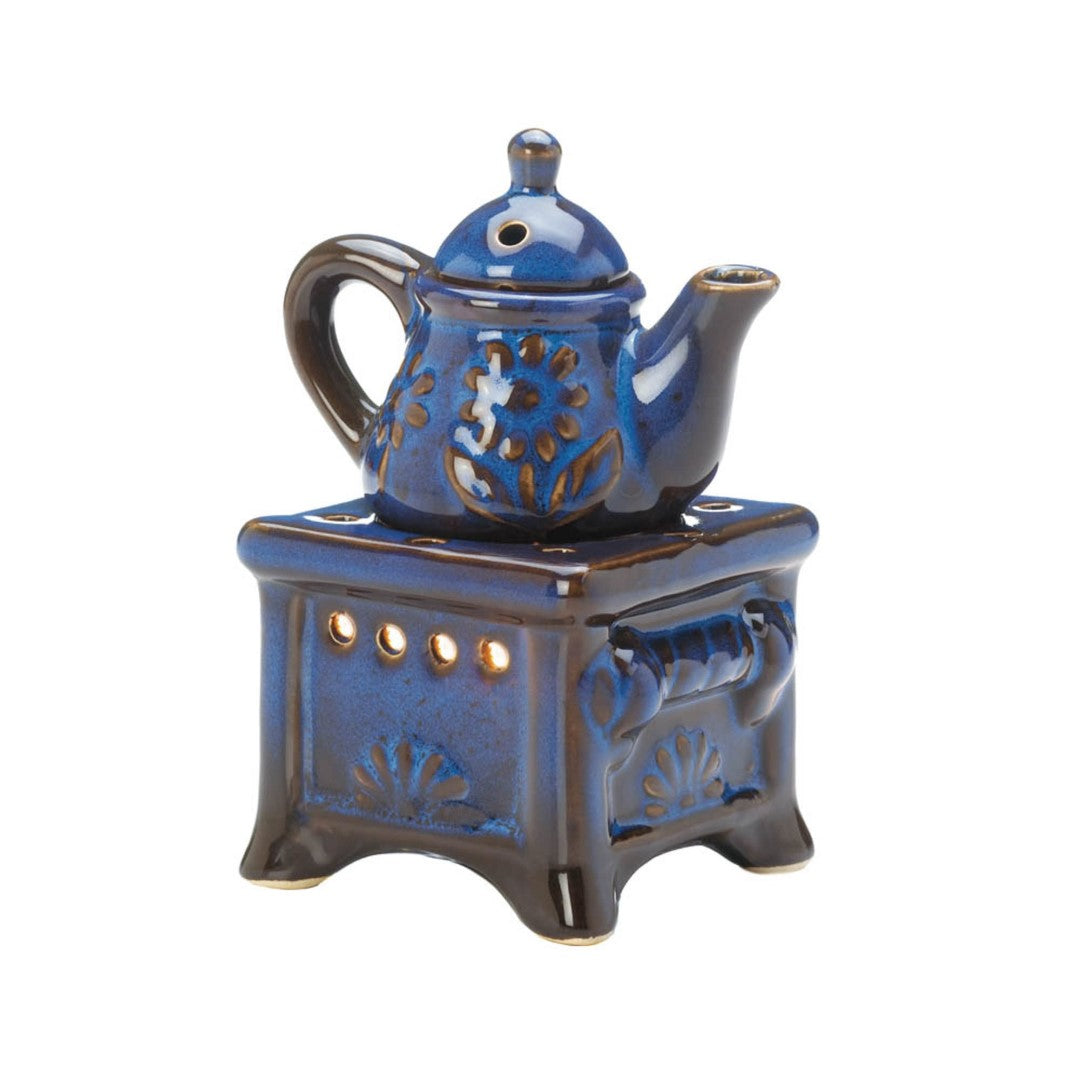 Blue Teapot Stove Oil Warmer