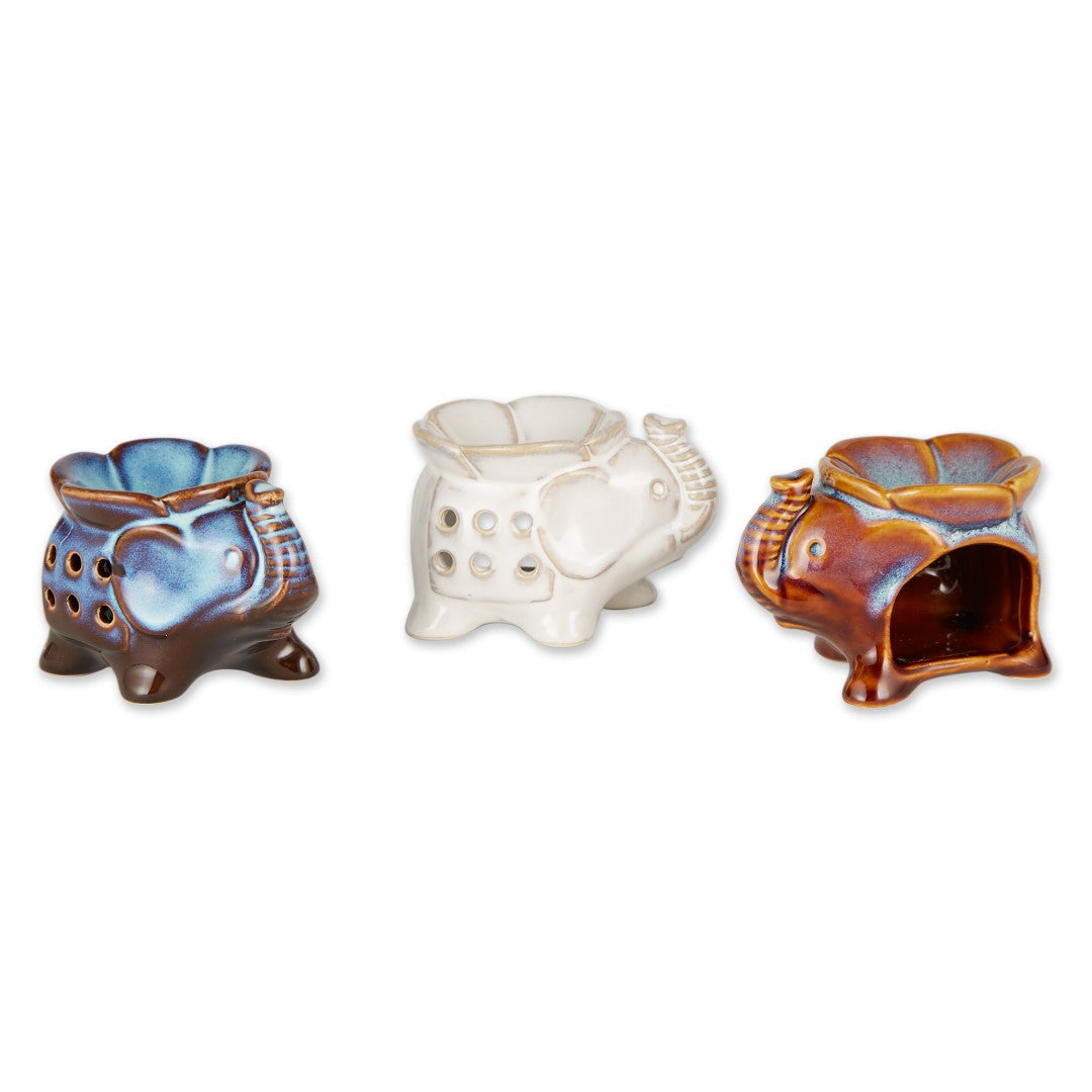 Elephant Oil Warmer Trio