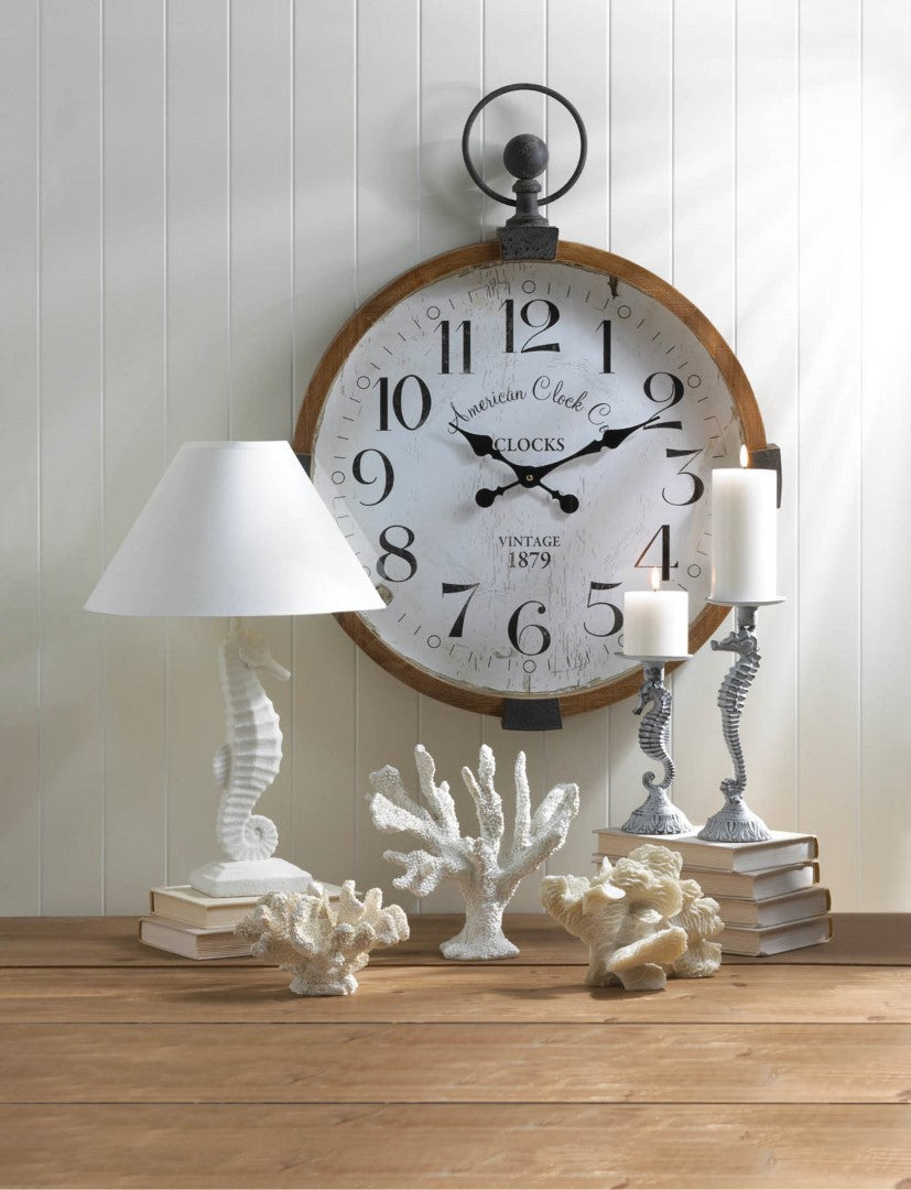 White Seahorse Table Lamp