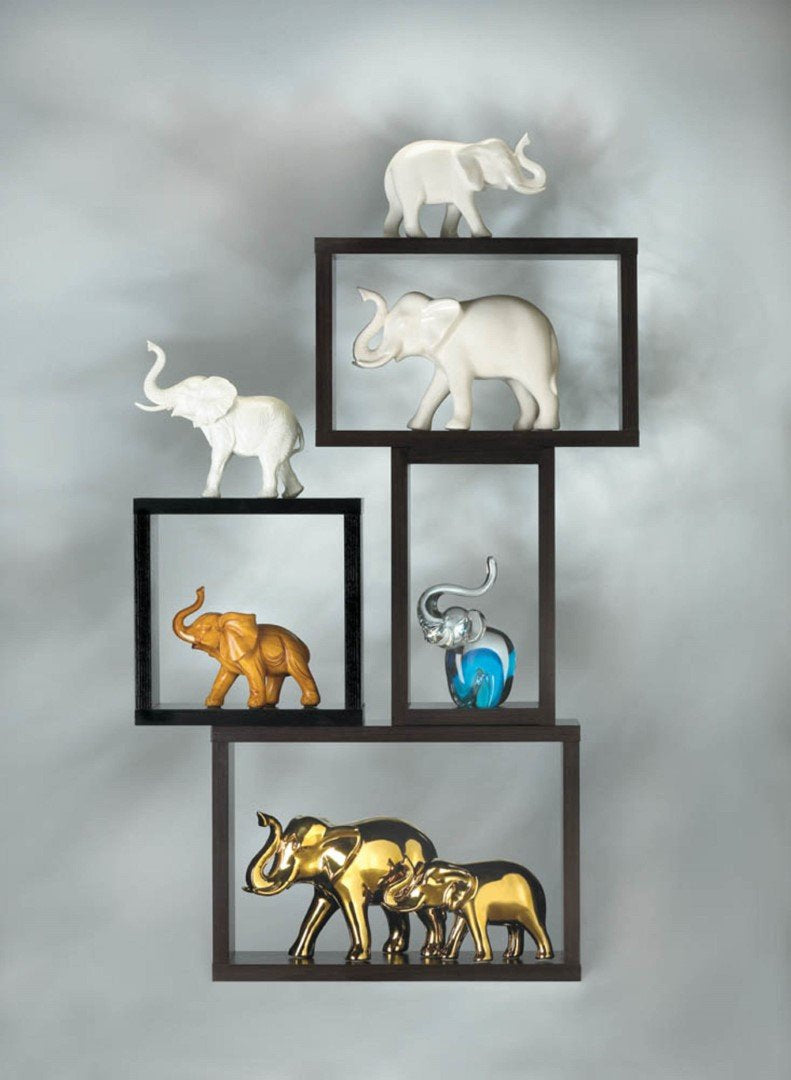 Large Golden Elephant Figure