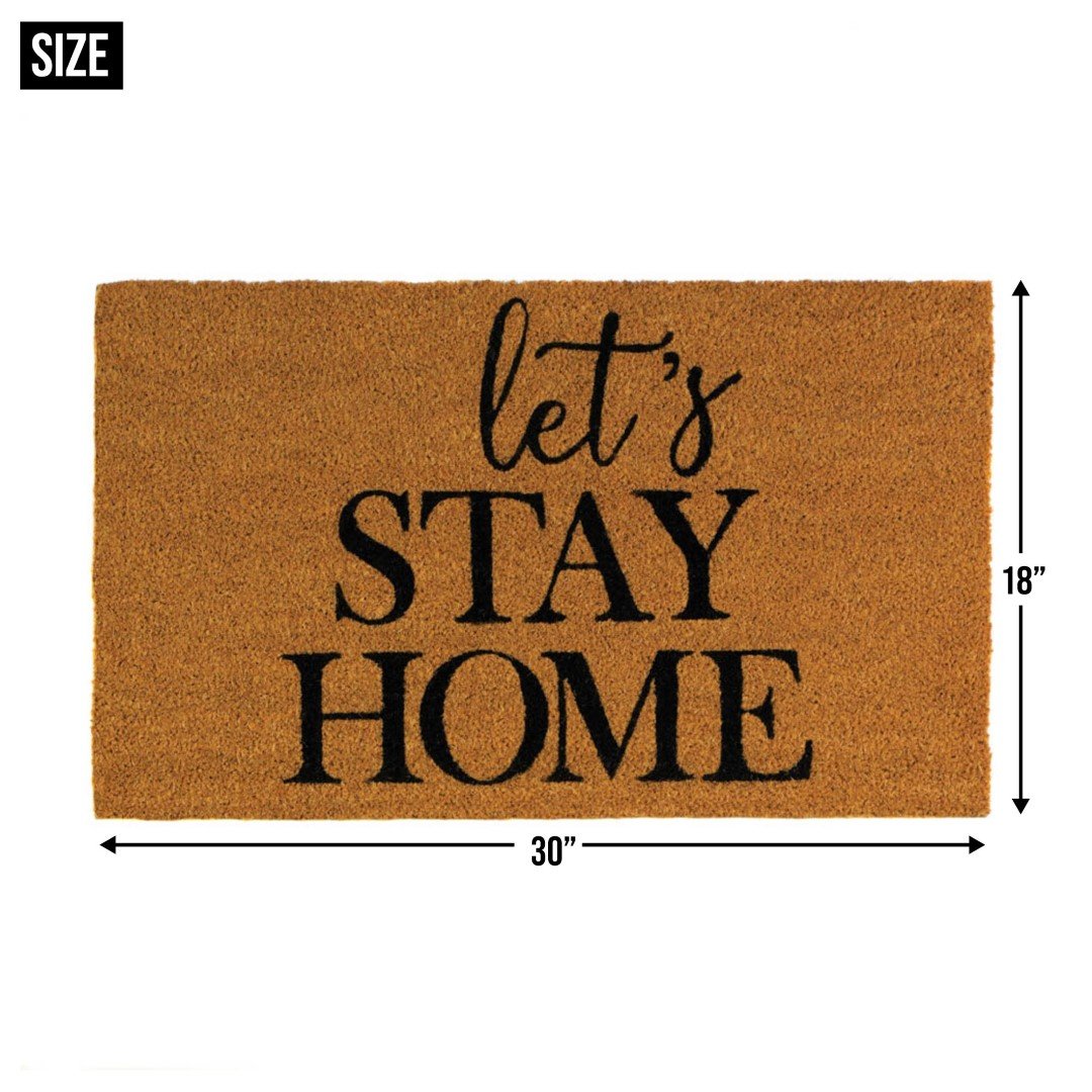 Alice Lets Stay Home Coir Doormat