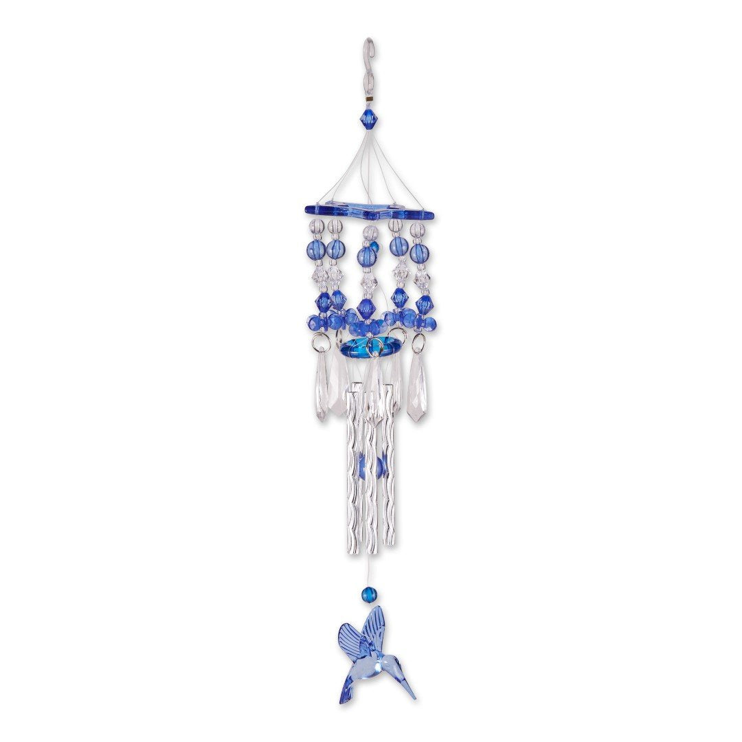 Blue Hummingbird Wind Chimes