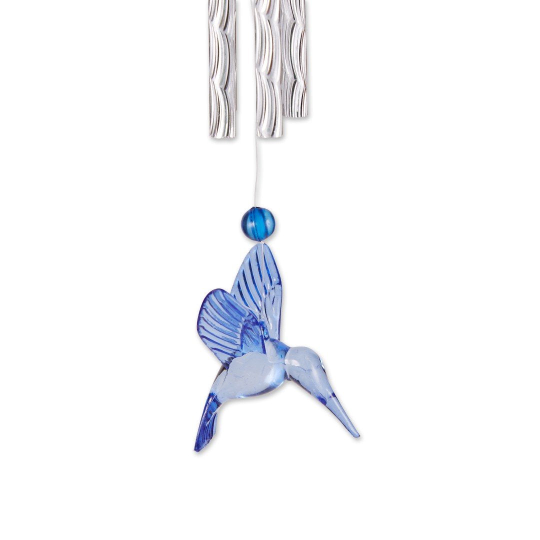 Blue Hummingbird Wind Chimes