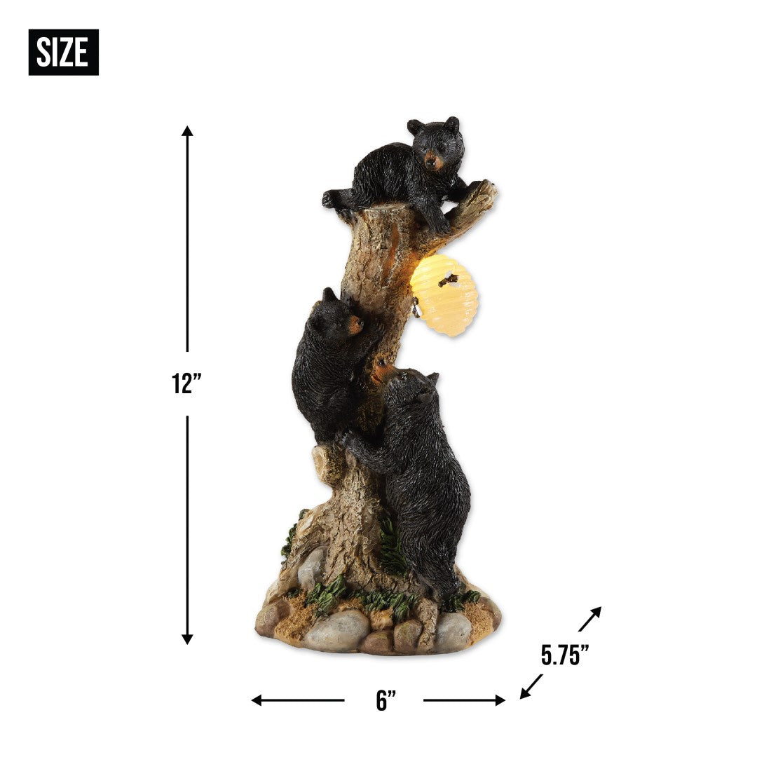 Climbing Bear Honeycomb Solar Light