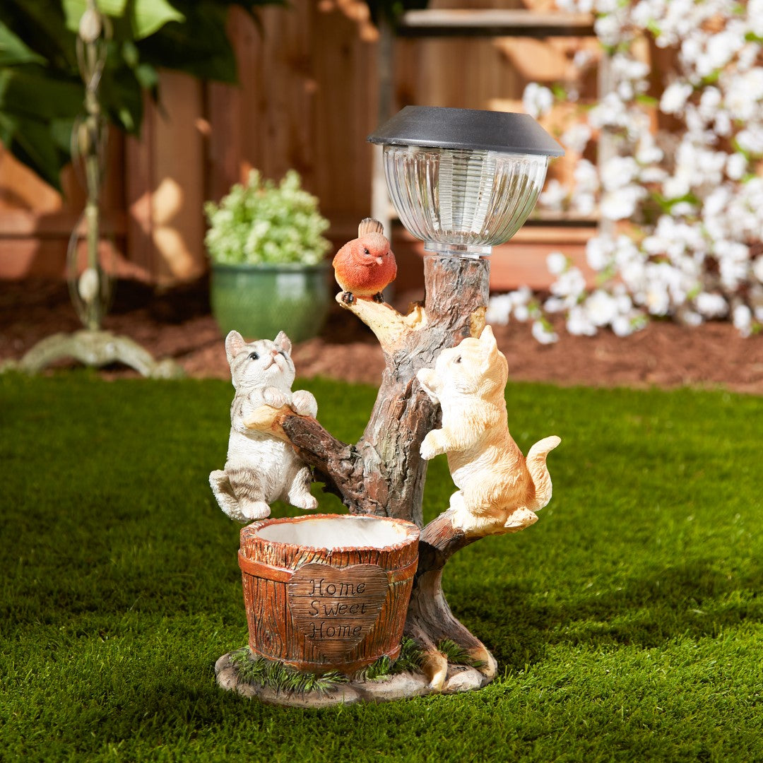 Climbing Cats Solar Light