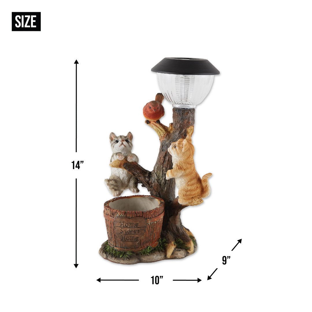 Climbing Cats Solar Light