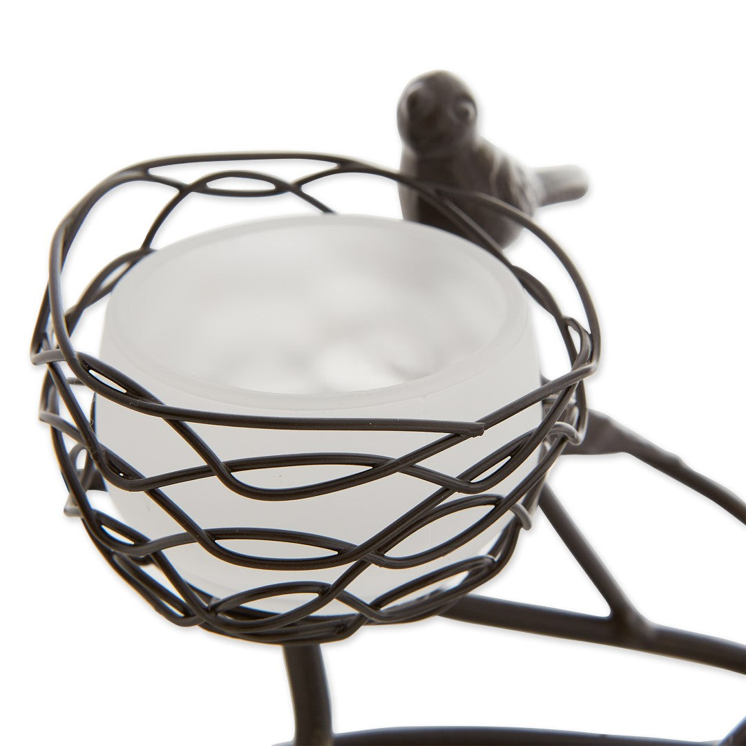 Triple Tealight Birdies Candleholder