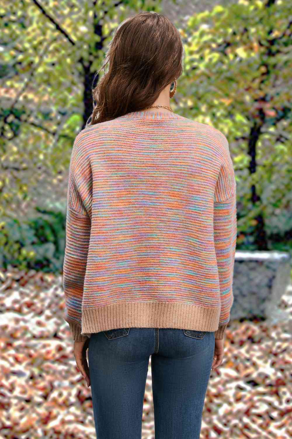 Button Front Long Sleeve Cardigan