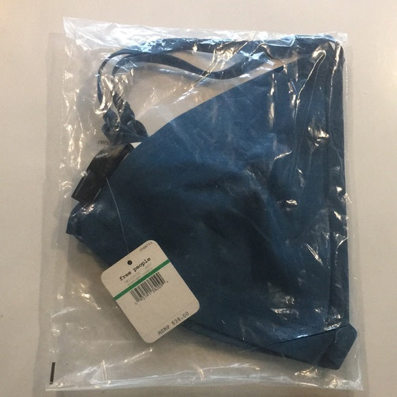 Free People Oh Scuba Bralette Blue Midnight Cowboy