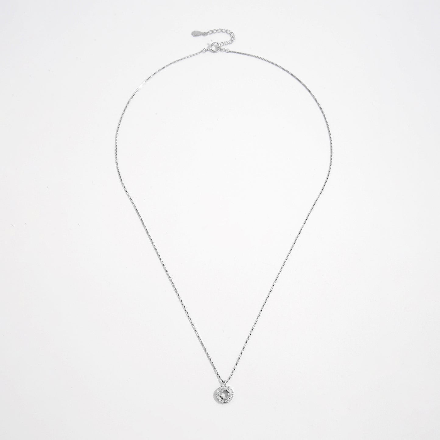 925 Sterling Silver Zircon Pendant Necklace