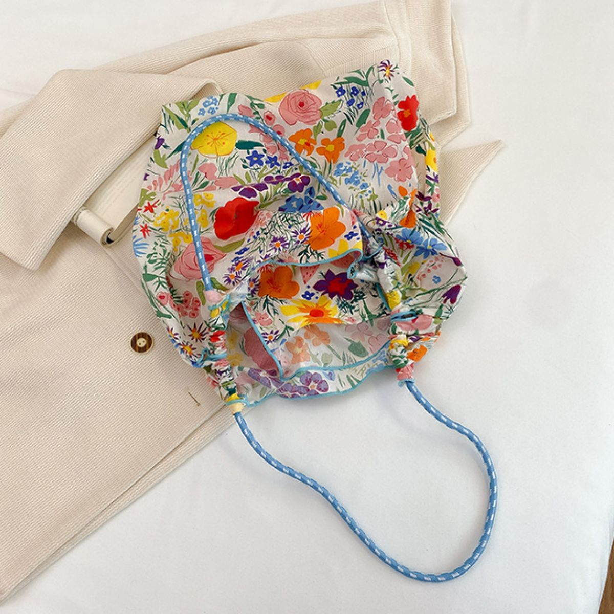 Printed Spaghetti Strap Shoulder Bag