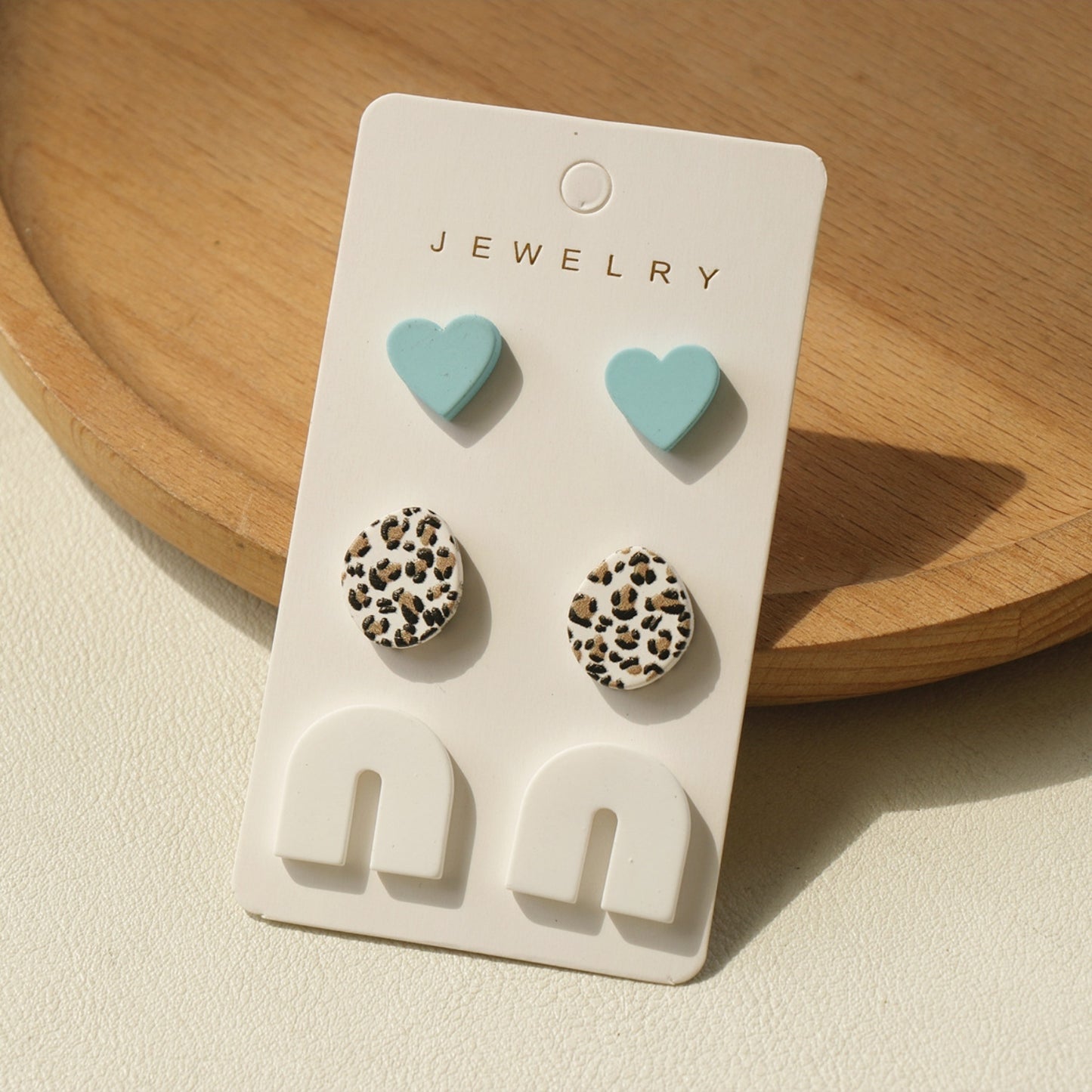 3 Piece Acrylic Stud Earrings