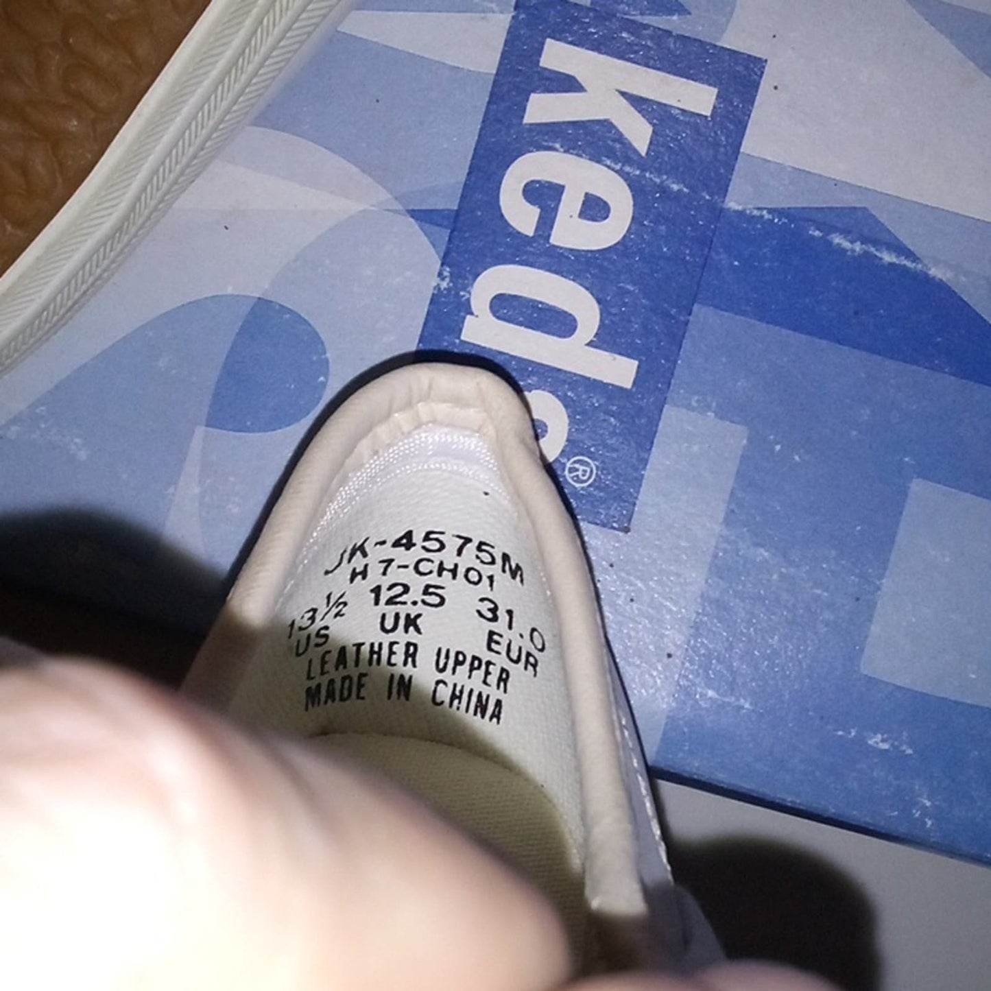 NWT - Keds Girls' Champion White Leather Sneakers Youth