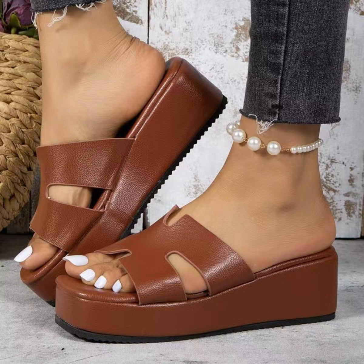 Open Toe Wedge Sandals