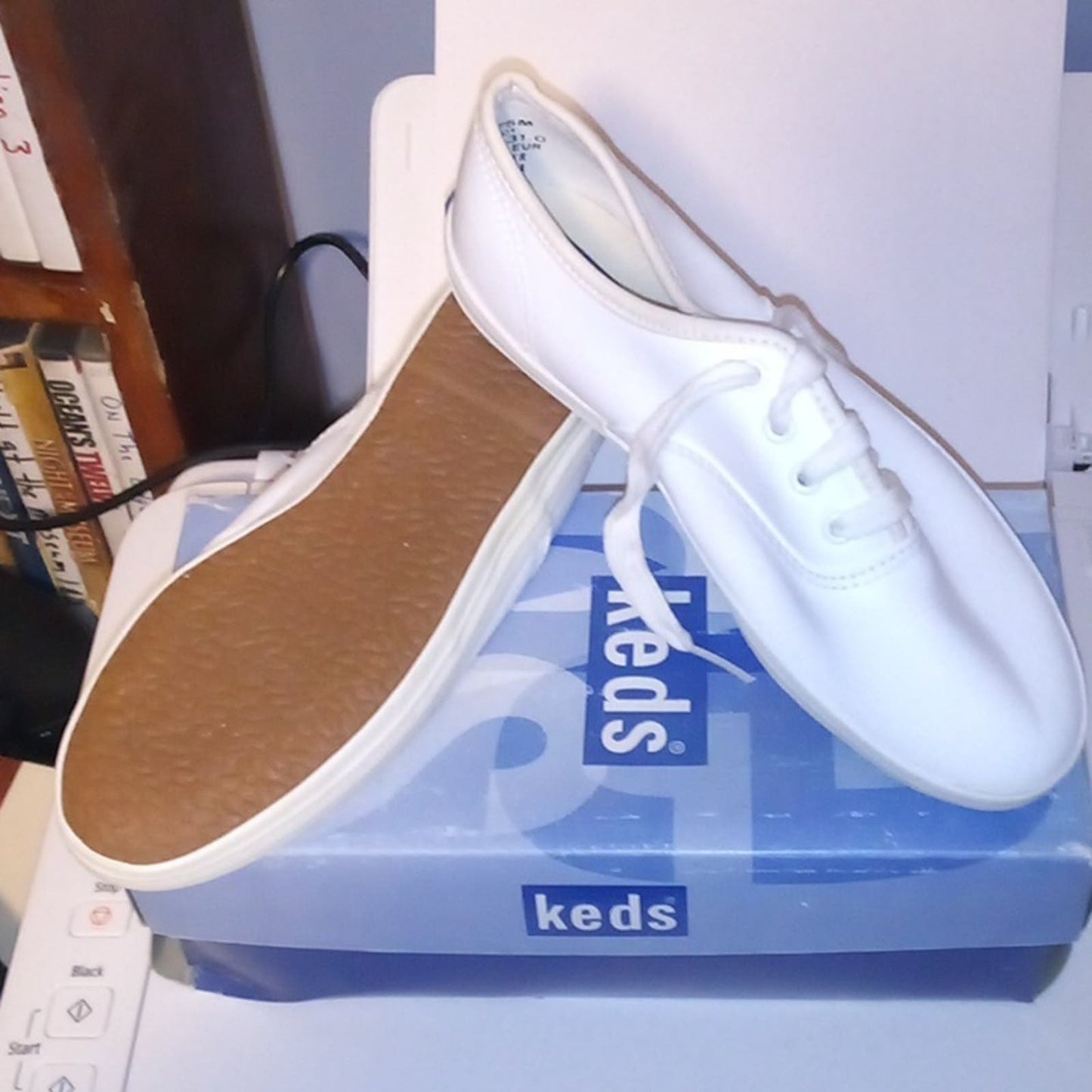 NWT - Keds Girls' Champion White Leather Sneakers Youth