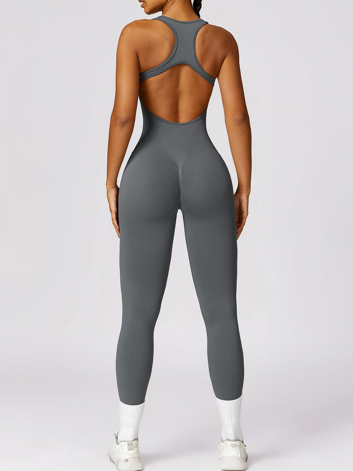 Cutout Racerback Active Jumpsuit