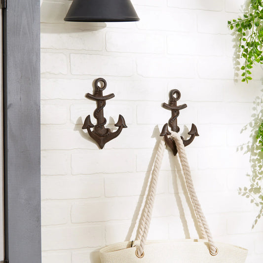 Anchor With Rope Wall Hook Set/2