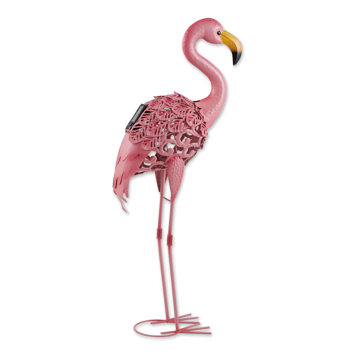 Standing Tall Solar Flamingo Statue 