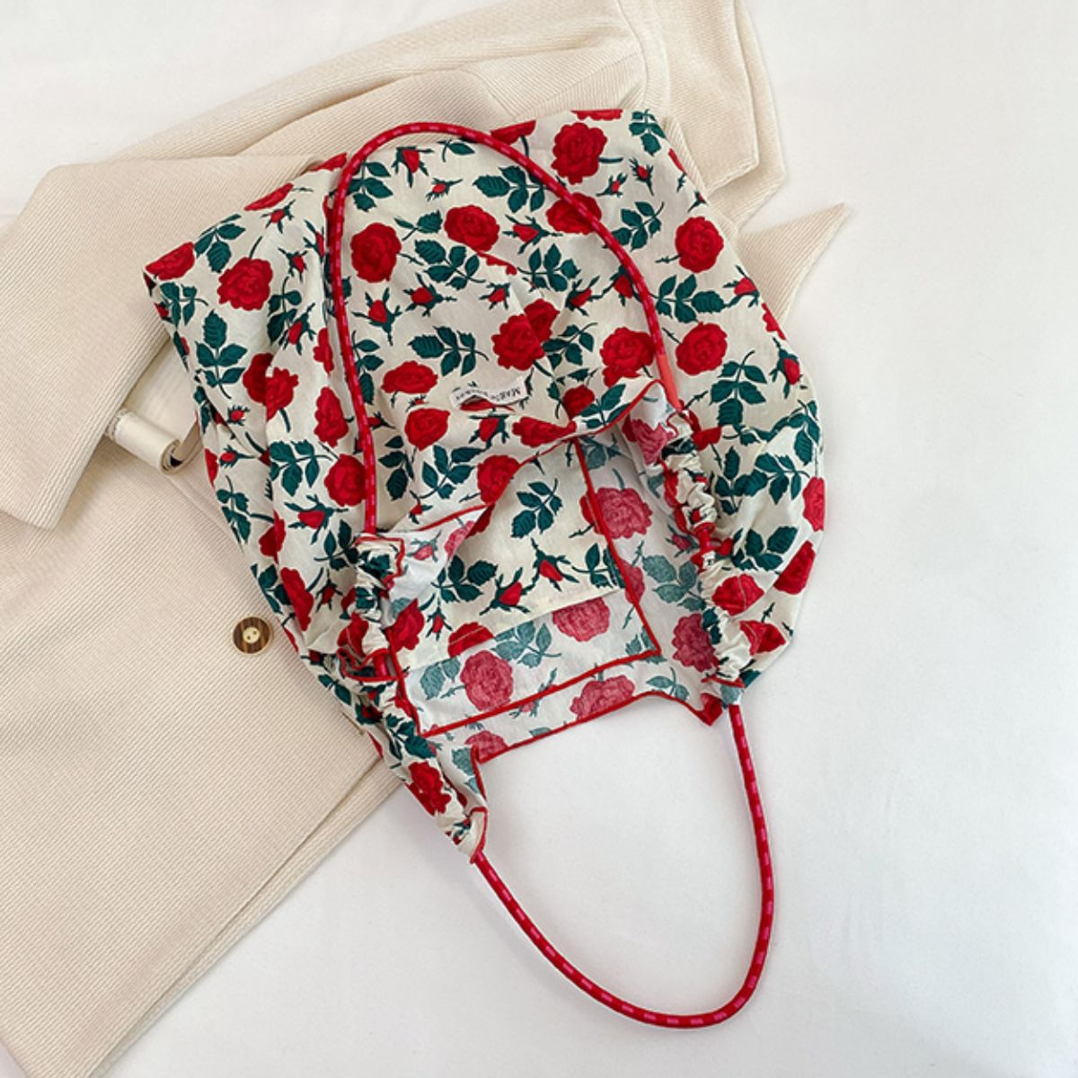 Printed Spaghetti Strap Shoulder Bag