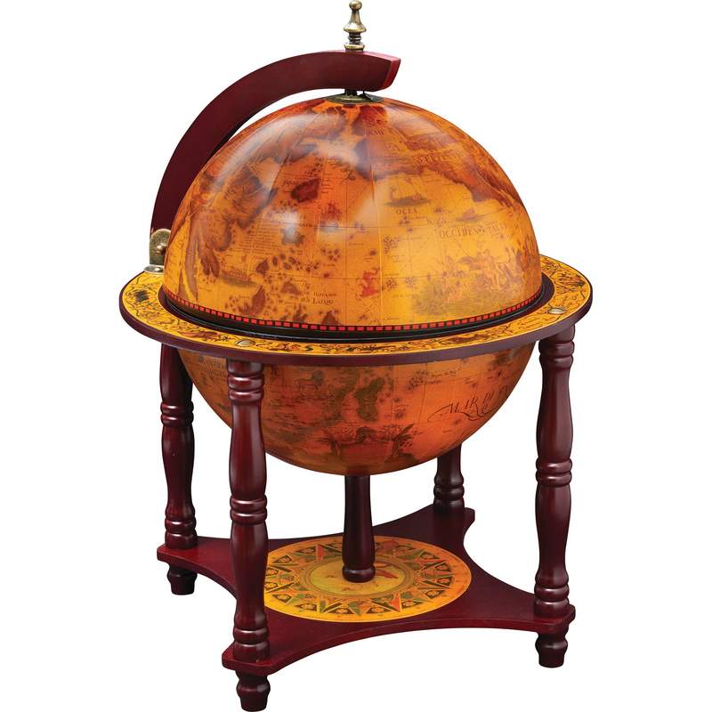 13" GLOBE W CHESS/CHECKERS SET