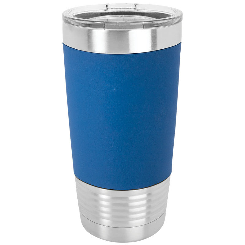 20oz Silicn Grip Tmblr-Blu/Wht