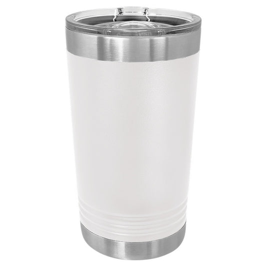 16oz Polar Caml Pint Gls-WHITE